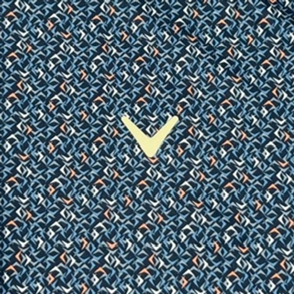 Callaway Opti-Dri Mens XL Golf Polo Shirt Navy Blue Geometric Print NWOT